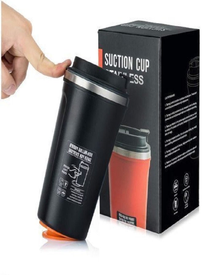 Suction cup stainless Steel Non- Falling proven safer for everyone 520ml White  - Image 3