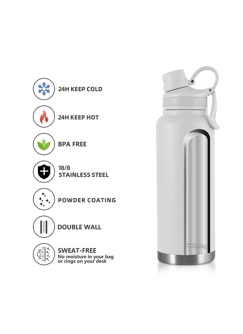 Generic - 306 Stainless Steel Vacuum Insulated Water/Beverage Bottle with Durable Leakproof Metal Thermos Cap for Various Activities 32 oz/956ml - Image 1
