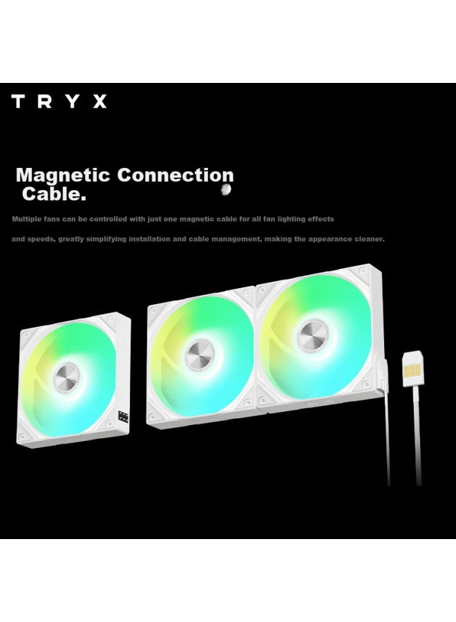 Tryx Rota Dark Star Sl Argb 120mm Fan White - Image 2