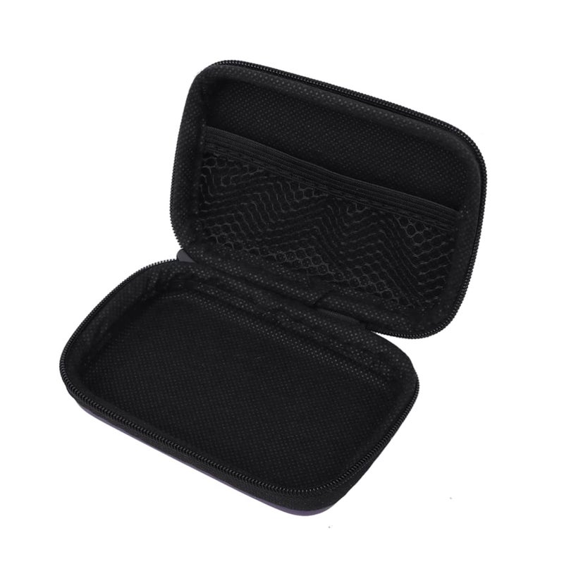 Purple Mesh Digital Storage Bag Organizer Pouch for Earphones Charging Cables Travel Use - Image 2