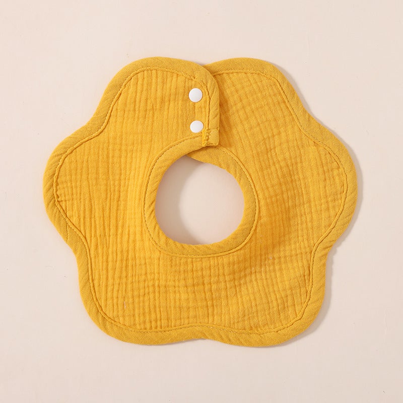 Baby Saliva Towel Pure Cotton Gauze Bib for Boys and Girls, Newborn Waterproof Anti-Spit-Up Bib Neck Scarf - Image 2