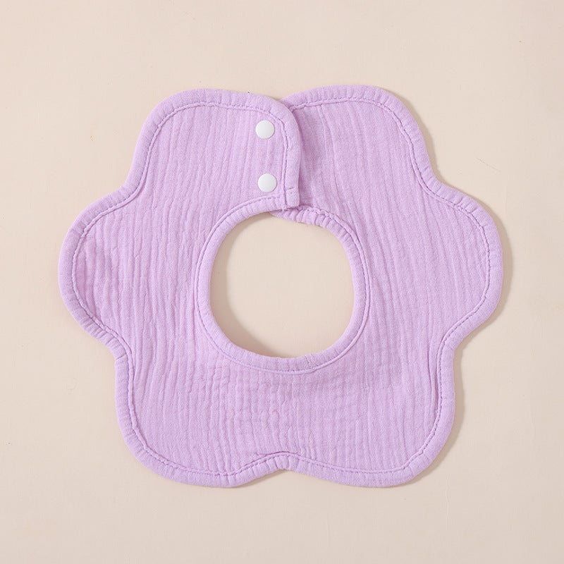 Baby Saliva Towel Pure Cotton Gauze Bib for Boys and Girls, Newborn Waterproof Anti-Spit-Up Bib Neck Scarf - Image 1