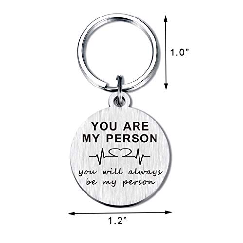 TANWIH You are My Person Gifts Bestie Keychain, Best Friend Birthday Gifts for Women Bestfriend Key Chains、 - Image 2