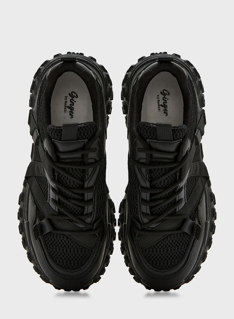 Ginger Strap Detail Chunky Detail Sneaker
