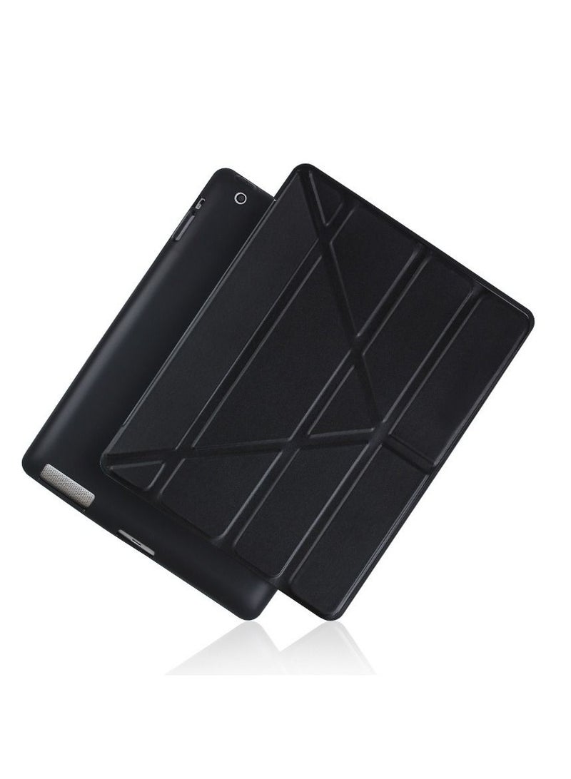 Loquat Black iPad Multi Fold Soft Shell Protective Case 