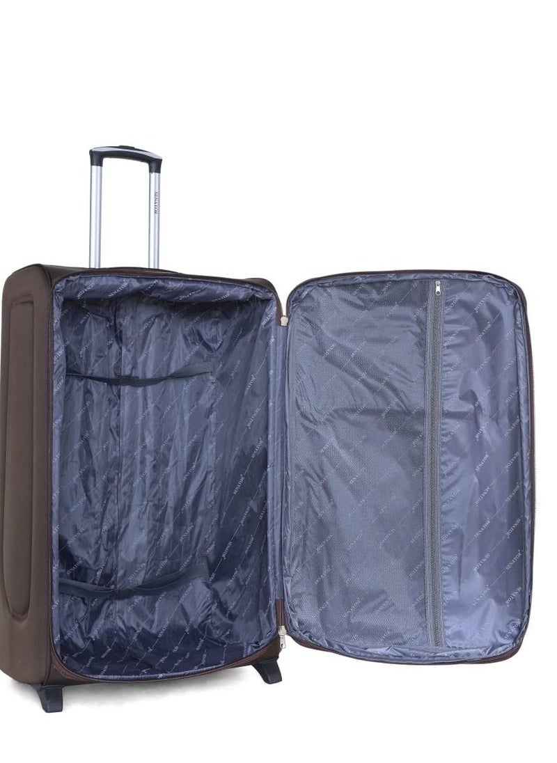SENATOR - Senator Soft-Shell Luggage Sets 4-Pieces Suitcase for Unisex KH108 | Ultra Lightweight Expandable EVA With Wheels 2 (Set of 4, Brown) - Image 1