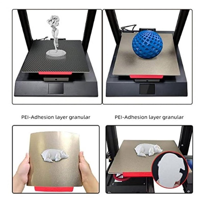 185x185mm Double Sided Textured PEI Magnetic Build Plate High Adhesion for Sermoon V1 V1 Pro 3D Printer - Image 5