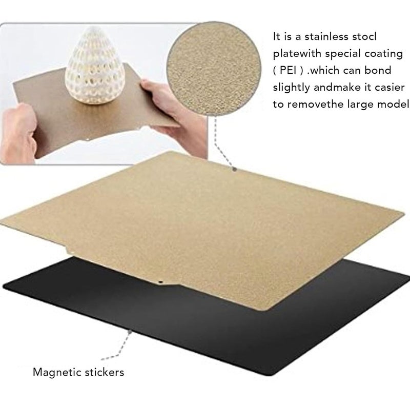 185x185mm Double Sided Textured PEI Magnetic Build Plate High Adhesion for Sermoon V1 V1 Pro 3D Printer - Image 4