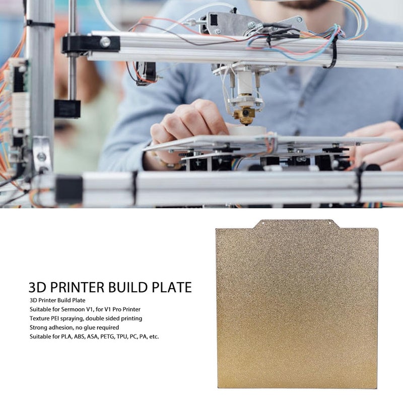 185x185mm Double Sided Textured PEI Magnetic Build Plate High Adhesion for Sermoon V1 V1 Pro 3D Printer - Image 3