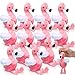VercanMonth 12 Pcs 6 Inch Mini Stuffed Flamingo Plush Bulk for Girl Flamingo Birthday Party Favors Flamingo Keychains Cute Pink Flamingo Stuffed Animal Toy Small Flamingo Ornament for Backpack Bag - Image 2