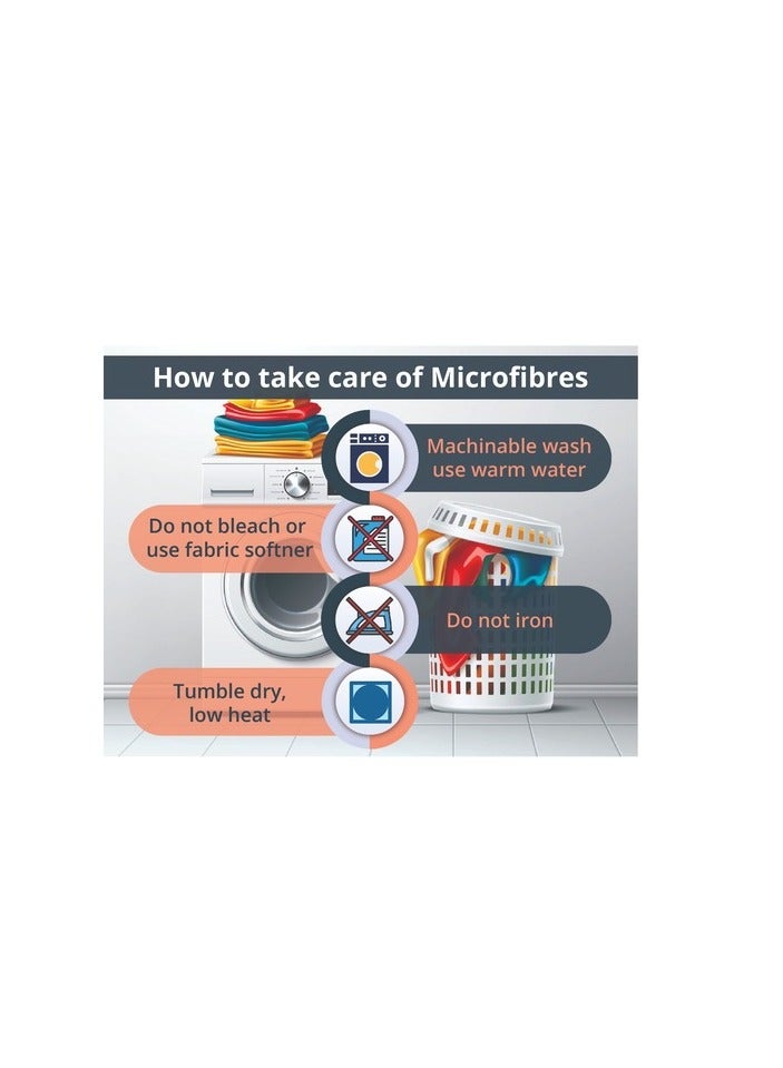 بروماس ملاءة جاهزة من الألياف الدقيقة باللون الأزرق الملكي - مقاس كوين 150 × 200 سم - Image 5