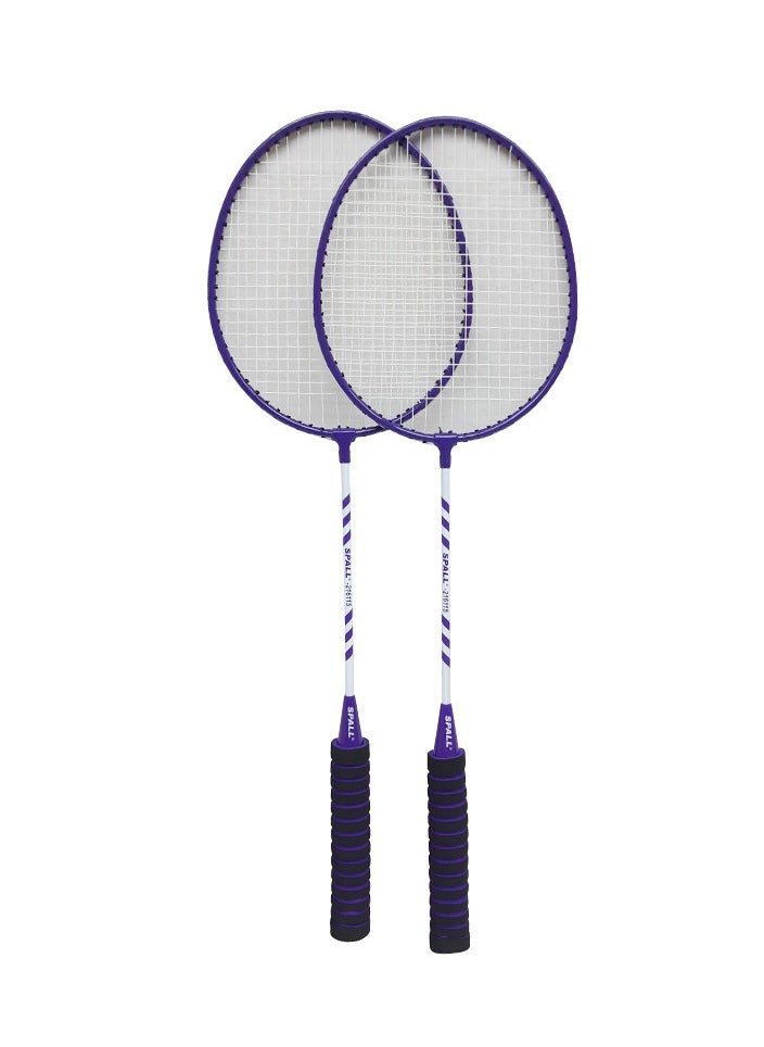 Spall 2Pcs Badminton Racket With Grip Soft Handles Smash Power Frame With Free Full Cover Ultra Light Weight Carbon Fiber Single High Grade Perfect For Men And Women  - Image 4