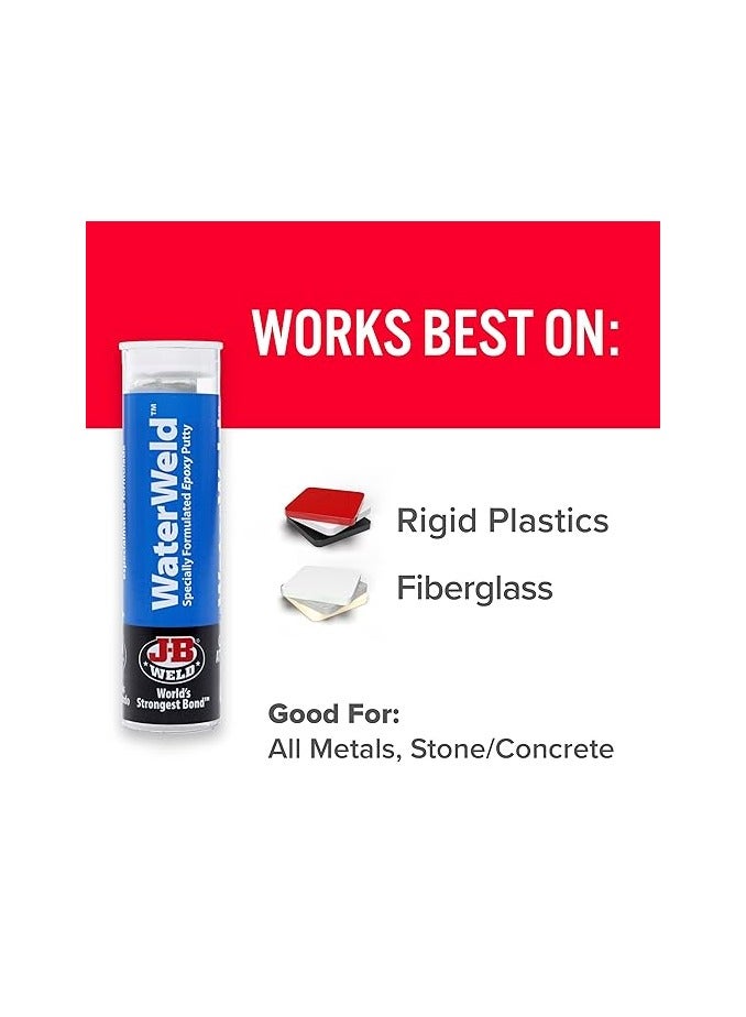 JB WELD 8277 WaterWeld Epoxy Putty Stick - 2 oz - Image 1