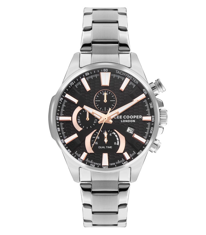 LEE COOPER Men’s Multi Function Black Dial Watch – LC07801.350 - Image 1