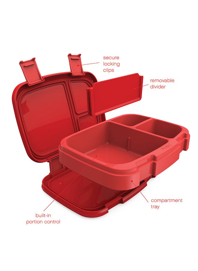 Bentgo - Fresh2 Bento Style  Lunch Box - Red - Image 1
