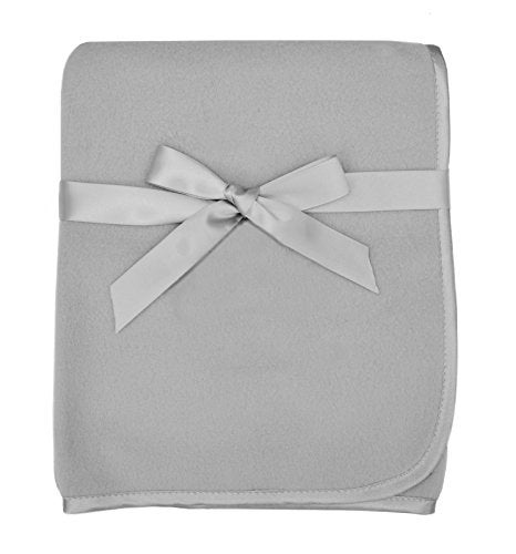 TL Care Fleece Blanket with Silk-Like Satin Trim, Soft, Warm & Cozy, Gray, 30" x 30" for Boys and Girls, Perfect for Baby Carrier, Stroller, Travel and Gifting - Image 5