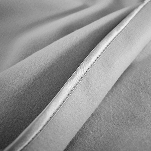 TL Care Fleece Blanket with Silk-Like Satin Trim, Soft, Warm & Cozy, Gray, 30" x 30" for Boys and Girls, Perfect for Baby Carrier, Stroller, Travel and Gifting - Image 4