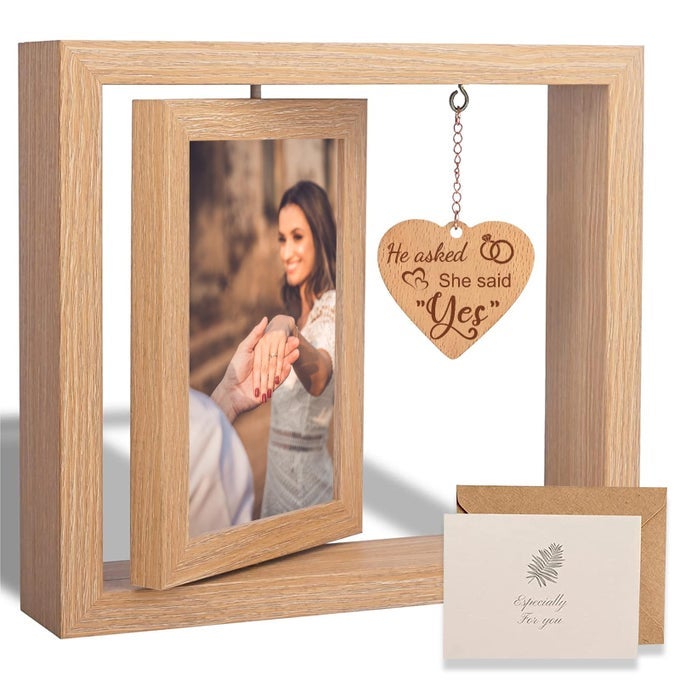 ROMANTIC COUPLES PICTURE FRAMES ANNIVERSARY BIRTHDAY GIFTS FOR HER HIM WIFE HUSBAND I LOVE YOU TO THE MOON BACK ENGAGEMENT
