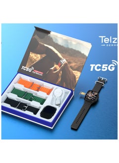 Telzeal Luxury Grade TC5G 2.2 Inch Full Screen Display SmartWatch_Black  - Image 4