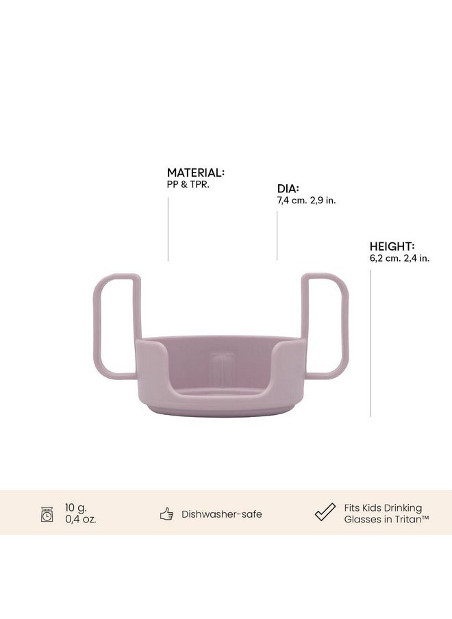 Design letters Design Letters Handle for baby and kids Personal Drinking Glass in tritan | BPA-free, BPS-free and EA-free, Makes it easy for the child to drink of the glass, dishwasher safe, light, 20 g  - Image 1
