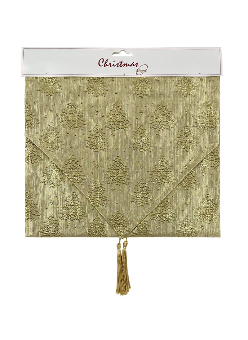 CHRISTMAS MAGIC Christmas Table Runner Gold 32x180cm  - Image 2