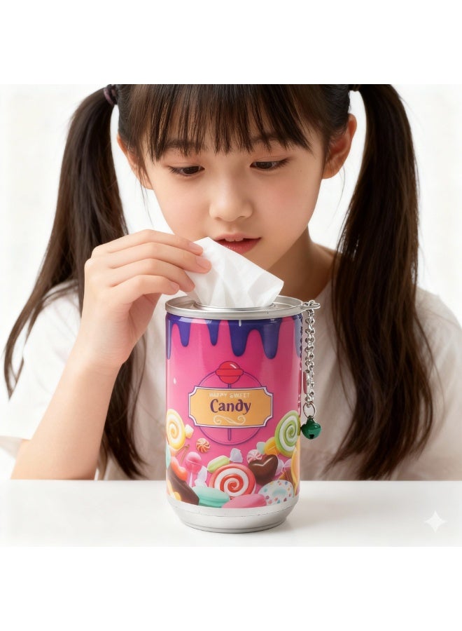 كاندي علبة مناديل مبللة محمولة | مناديل تنظيف | مناديل عالية الجودة فائقة النعومة ومضادة للبكتيريا | حامل أكواب للمناديل للسفر والمكتب والمنزل - Image 5