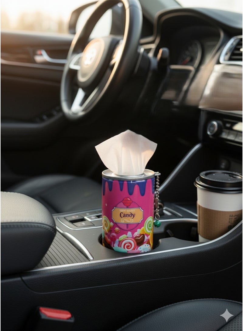 كاندي علبة مناديل مبللة محمولة | مناديل تنظيف | مناديل عالية الجودة فائقة النعومة ومضادة للبكتيريا | حامل أكواب للمناديل للسفر والمكتب والمنزل - Image 2