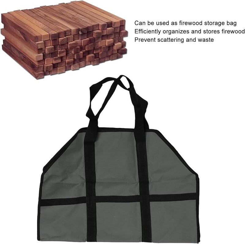 حقيبة كبيرة محمولة لحمل الحطب مقاس D للتخييم والمشي لمسافات طويلة والمواقد ومواقد الحطب - Image 4