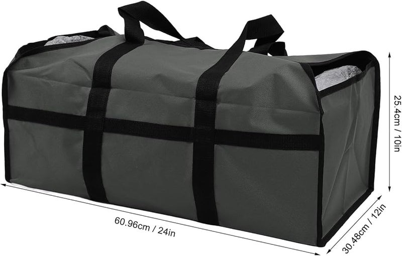 حقيبة كبيرة محمولة لحمل الحطب مقاس D للتخييم والمشي لمسافات طويلة والمواقد ومواقد الحطب - Image 3