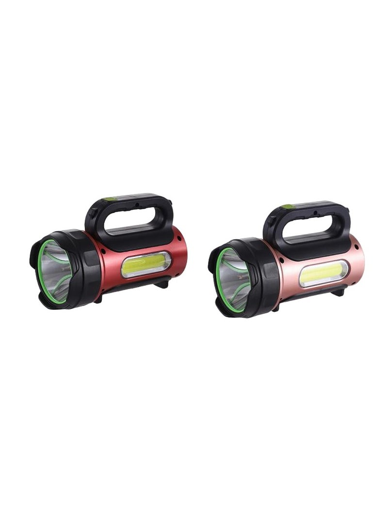 Handheld Flashlight Portable Lantern Rechargeable Searchlight Super Bright Spotlight Torch - Image 2