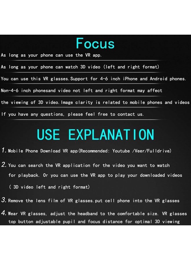 VR SHINECON VR Headset with Remote Controller,3D Glasses Virtual Reality Headset for VR Games & 3D Movies, VR Headset for iPhone & Android Phone,VR Glasses Suitable for Kids and Adults - Image 2