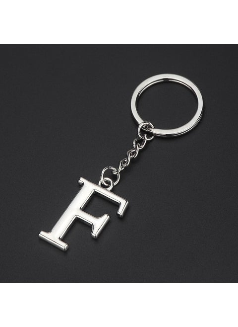 English letter keychain bag pendant 26 uppercase and lowercase letters and numbers keychain European and American small gift customizationF F