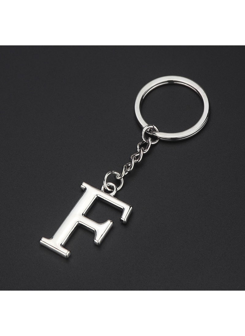 Generic - English letter keychain bag pendant 26 uppercase and lowercase letters and numbers keychain European and American small gift customizationF F - Image 1