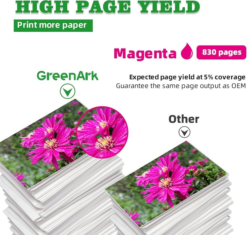 GREENARK 1 عبوة بديلة لخراطيش الحبر المتوافقة مع Canon CLI-281 CLI-281XXL M Magenta، خزان حبر يُستخدم مع طابعات Canon PIXMA TR8520 TS9120 TS8120 TS6120 TR7520 TS6220 TS8220 TS9520 TS9521C - Image 2