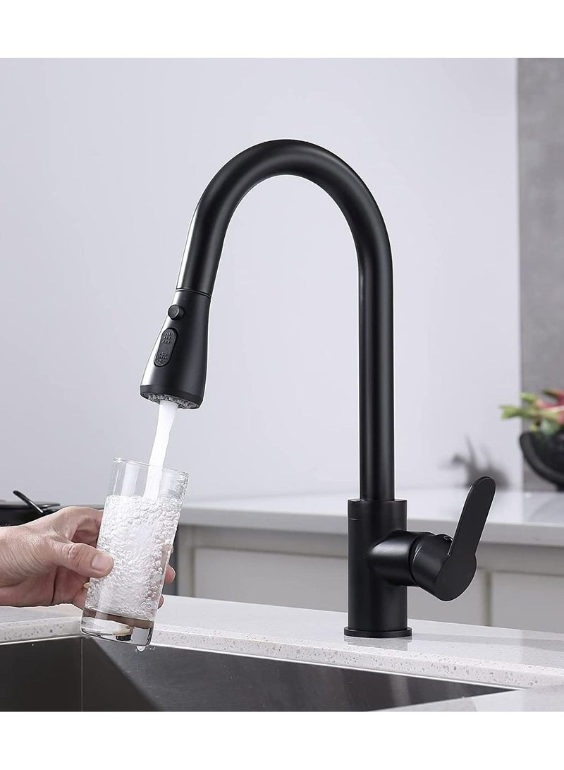 PuriPro Kitchen Faucet Tap, Puri Pro Kitchen Pull Out Tap Faucet, Kitchen Sink Hot And Cold Water Faucet, Two-Way Sprayer, Single Handle Faucet, 360 Degree Rotating - Image 1