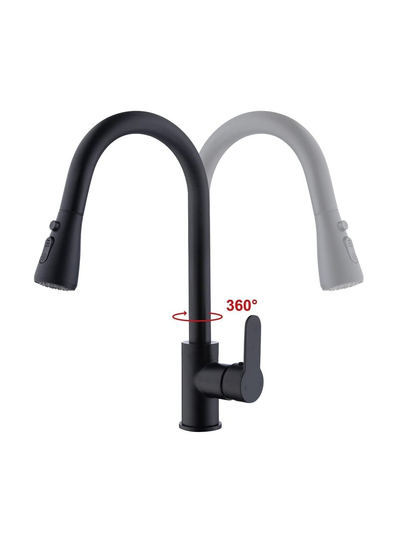 PuriPro Kitchen Faucet Tap, Puri Pro Kitchen Pull Out Tap Faucet, Kitchen Sink Hot And Cold Water Faucet, Two-Way Sprayer, Single Handle Faucet, 360 Degree Rotating - Image 3