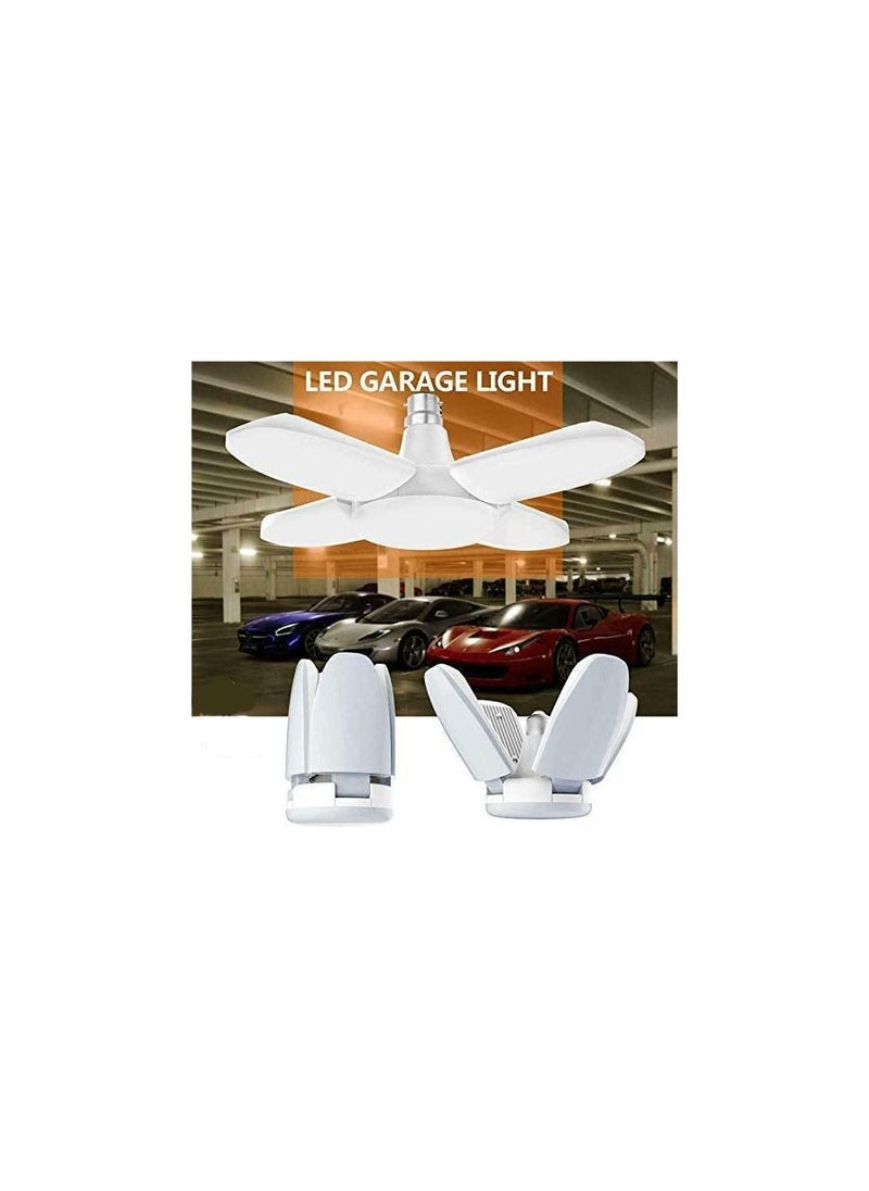 Mini Foldable Fan Blade LED Bulb Lamp Angle Adjustable High Brightness Lampada for Home Ceiling Garage Lighting Warehouse Light Bright Shop Light