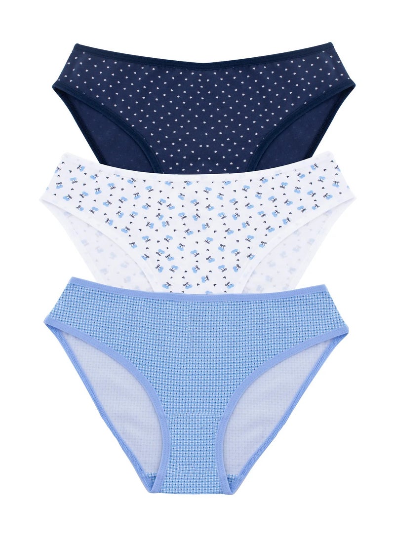 Milk Essences® Women Bikini Underwear Bundle of 3 Printed Bikinis  - Image 1