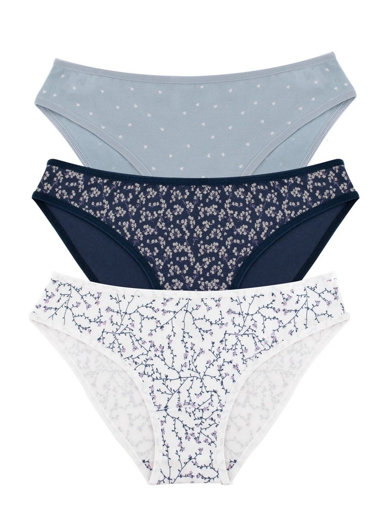 Milk - Essences® Women Bikini Underwear Bundle of 3 Printed Bikinis - Image 1