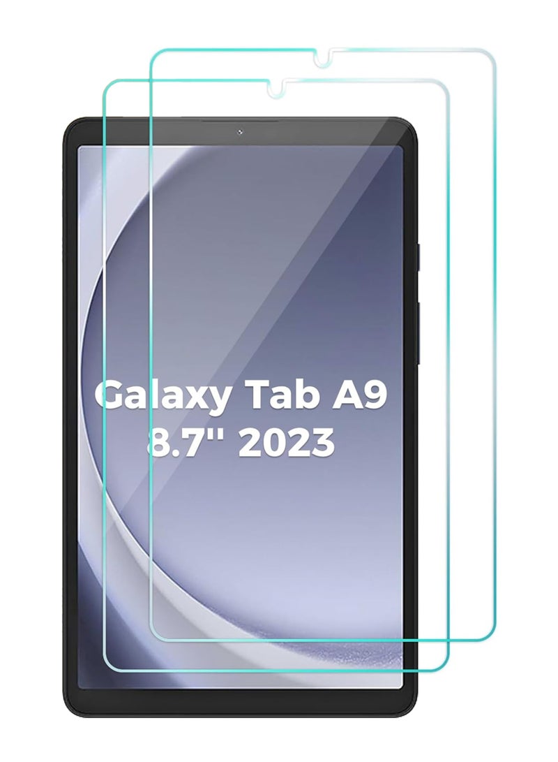 2 Pieces Samsung Galaxy A9 8.7 inch Tempered Glass Screen Protector – High Transparency, Delicate Touch, Anti-Explosion, Smooth Arc Edges, Easy Installation, Screen Protector for Samsung Galaxy A9 8.7 inch7 inch - Image 1