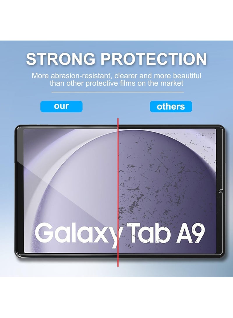 2 Pieces Samsung Galaxy A9 8.7 inch Tempered Glass Screen Protector – High Transparency, Delicate Touch, Anti-Explosion, Smooth Arc Edges, Easy Installation, Screen Protector for Samsung Galaxy A9 8.7 inch7 inch - Image 2