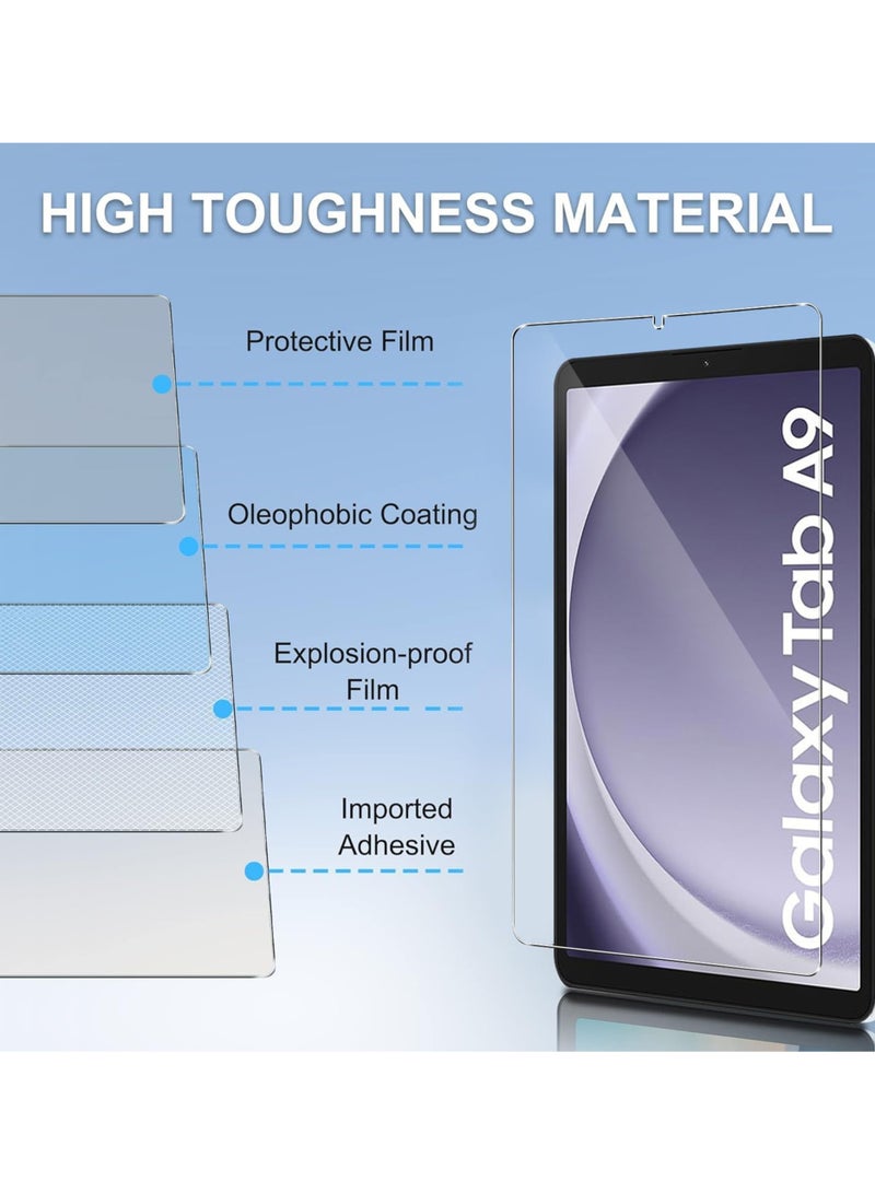 2 Pieces Samsung Galaxy A9 8.7 inch Tempered Glass Screen Protector – High Transparency, Delicate Touch, Anti-Explosion, Smooth Arc Edges, Easy Installation, Screen Protector for Samsung Galaxy A9 8.7 inch7 inch - Image 4