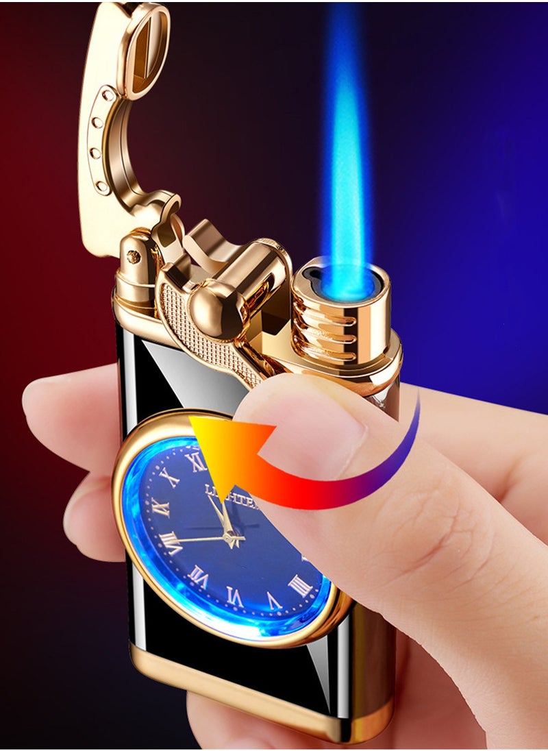 Generic - Fashionable And Creative Windproof Lighter With Clock For Men.Random Color (Without Gas) - Image 1