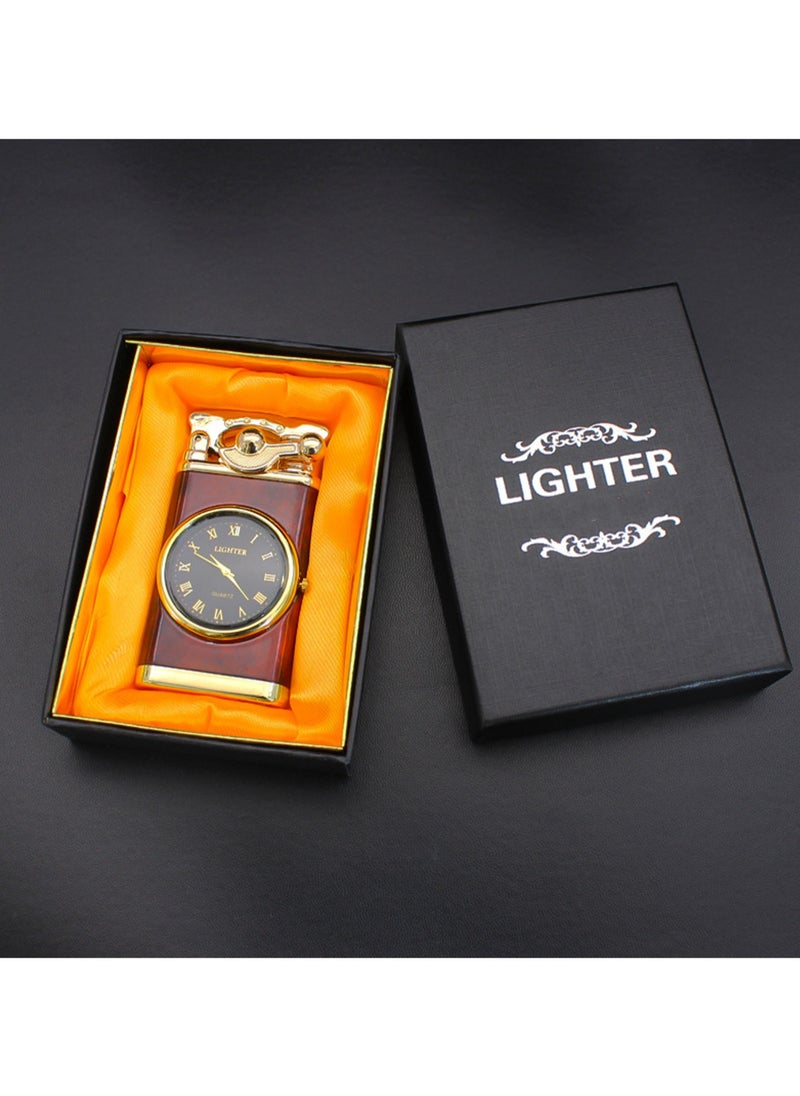 Generic - Fashionable And Creative Windproof Lighter With Clock For Men.Random Color (Without Gas) - Image 1