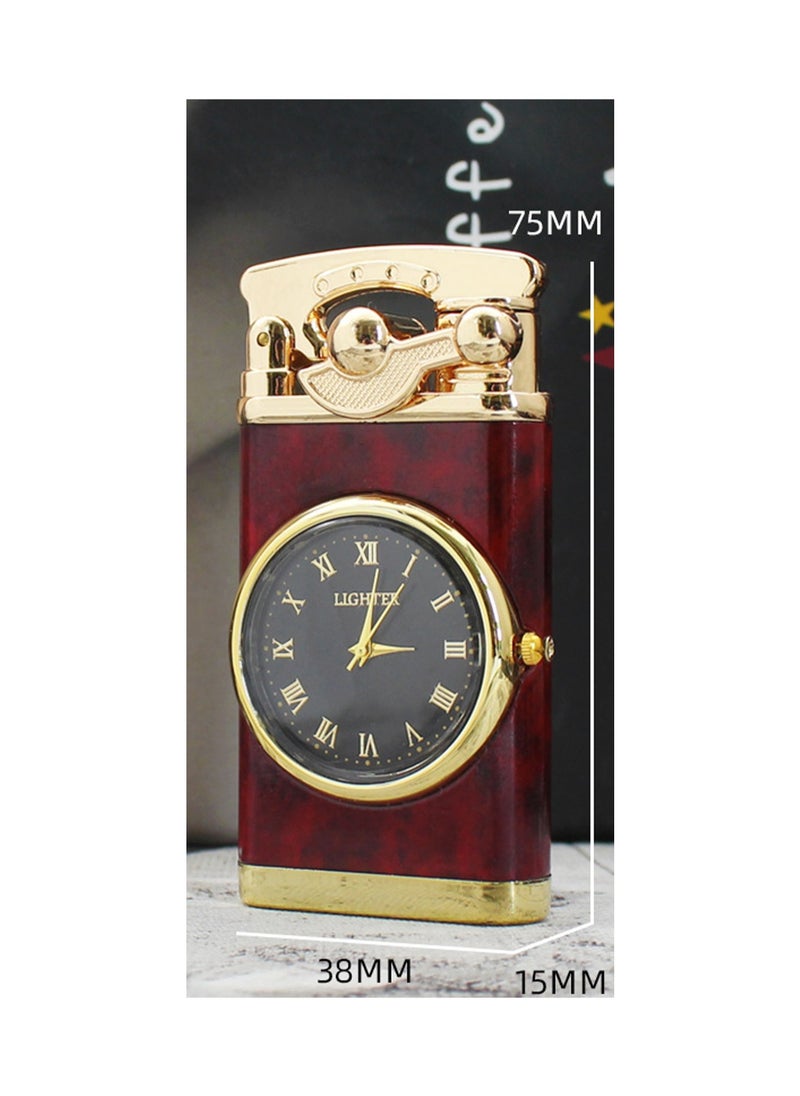 Generic - Fashionable And Creative Windproof Lighter With Clock For Men.Random Color (Without Gas) - Image 1