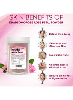 KHADI Omorose Khadi Omorose Rose Petal Powder For Face And Skin (100 gm)  - Image 3