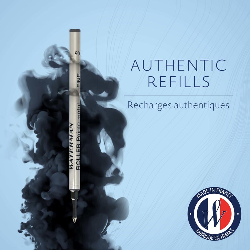 Waterman 1964019 Refill for Waterman Roller Ball Pens, Fine, Black Ink - Image 2