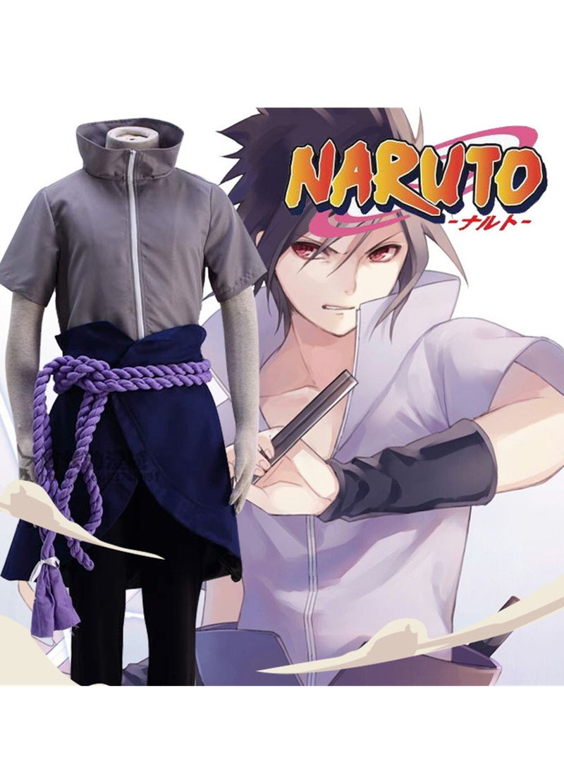 Naruto Uchiha Sasuke Adult and Child COS Costume Stage Dress Up Costume - Image 4