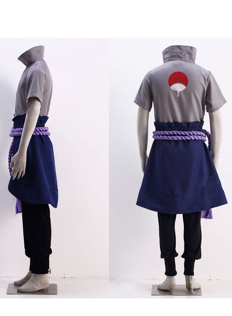 Naruto Uchiha Sasuke Adult and Child COS Costume Stage Dress Up Costume - Image 3