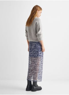 مانجو Youth Slit Printed Maxi Skirt  - Image 4